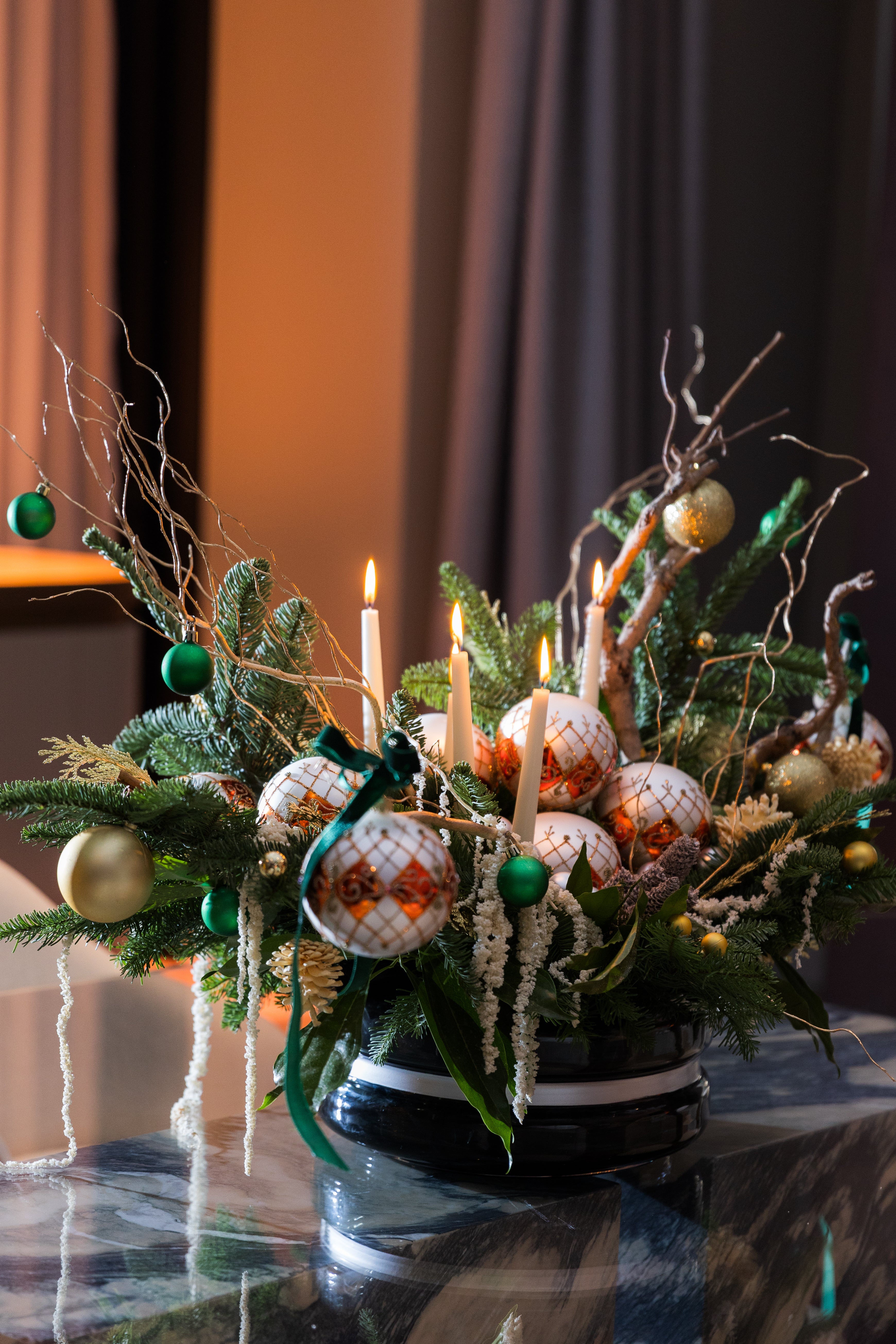 Festive Glow Centrepiece