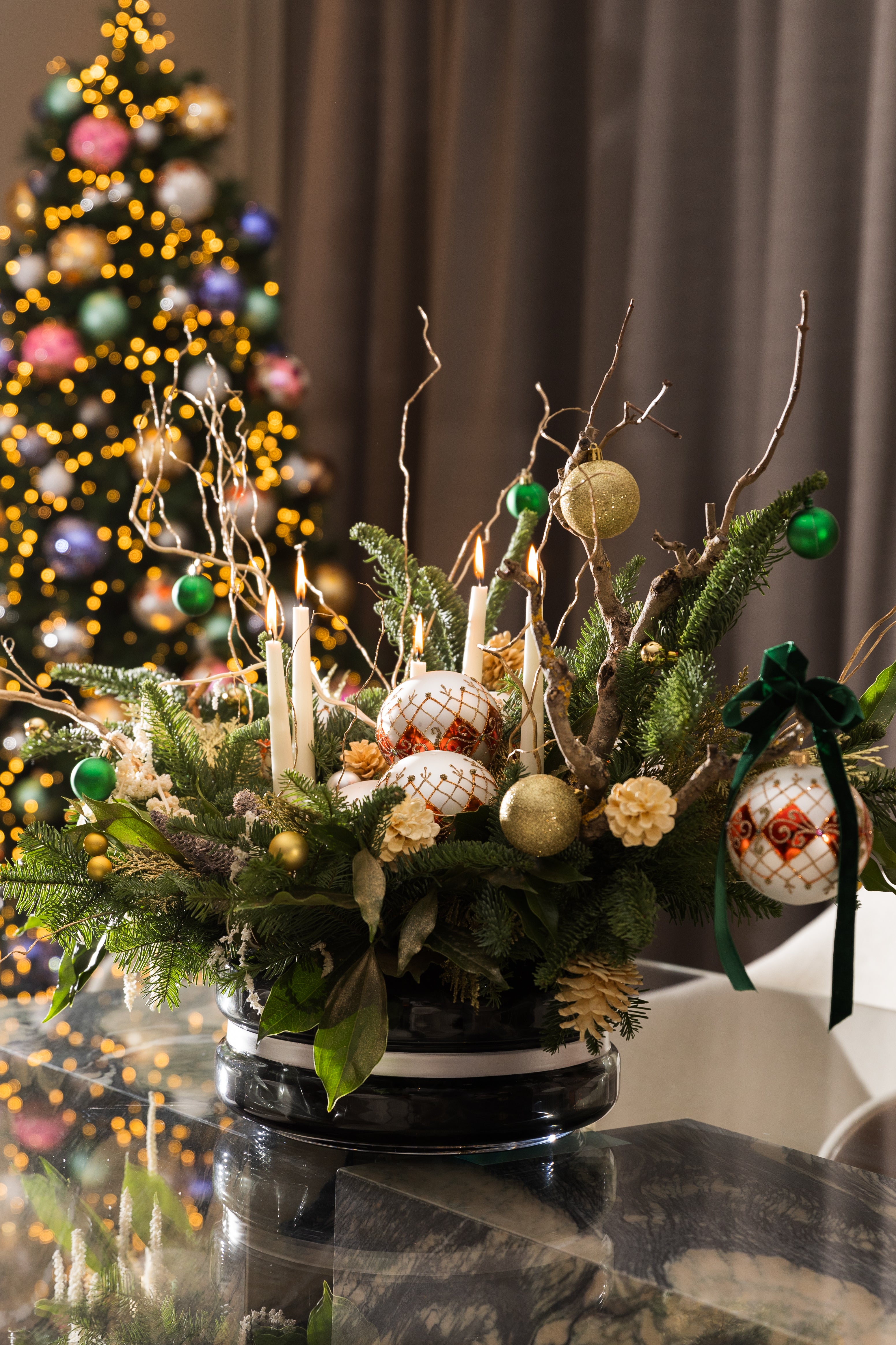 Festive Glow Centrepiece