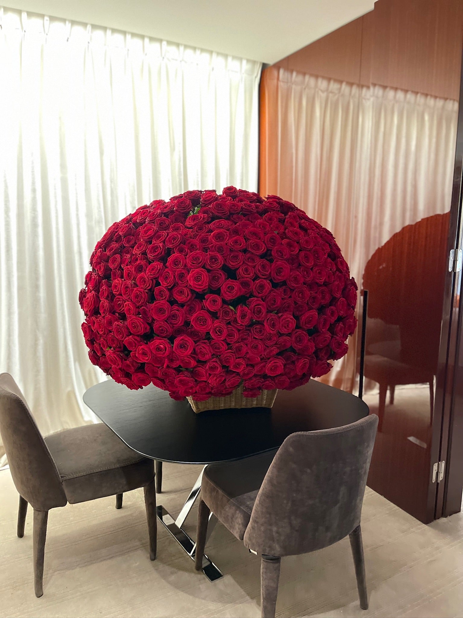 Grand Gesture Rose Basket