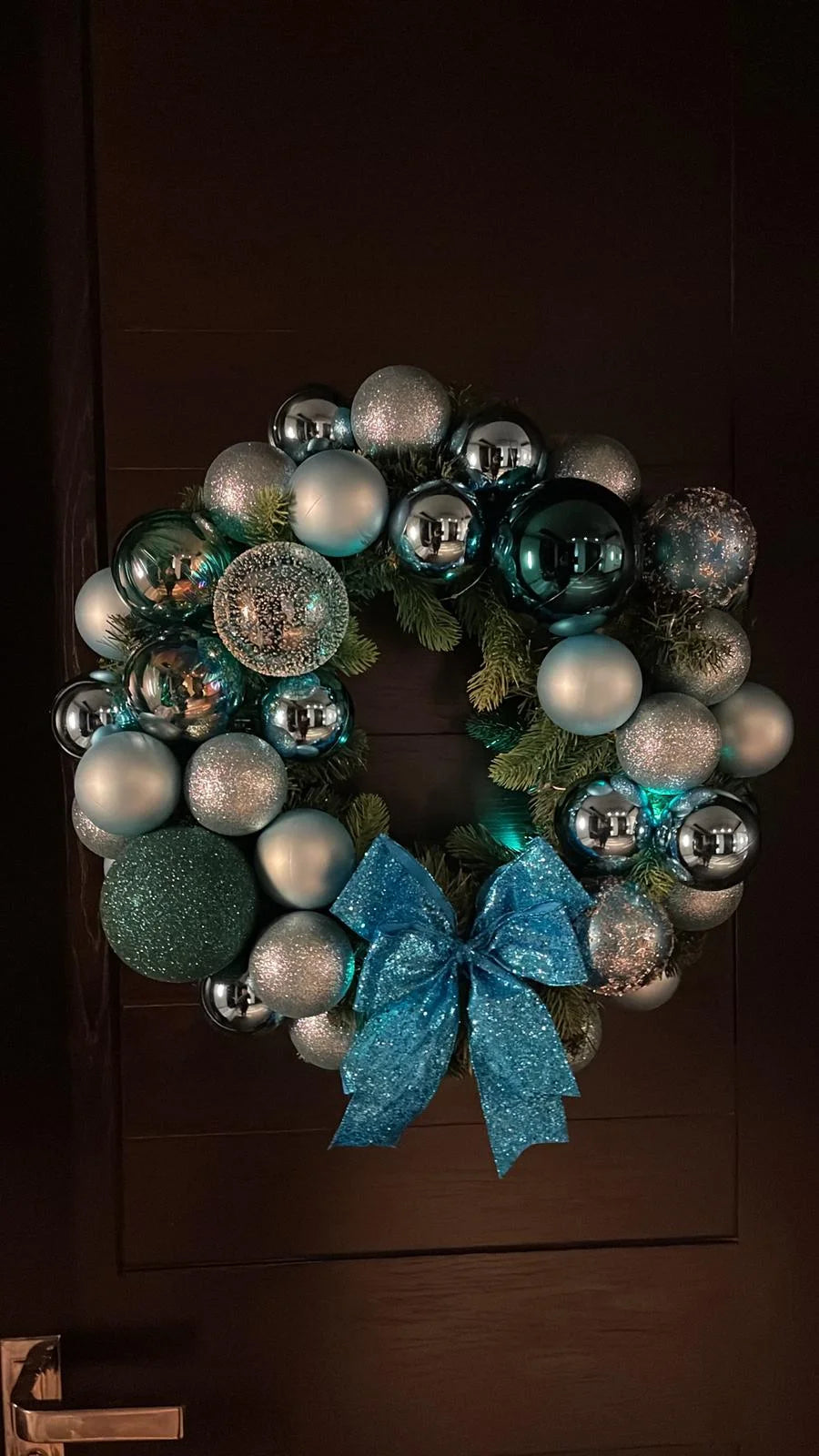 Blue Ice Christmas tree and wreath