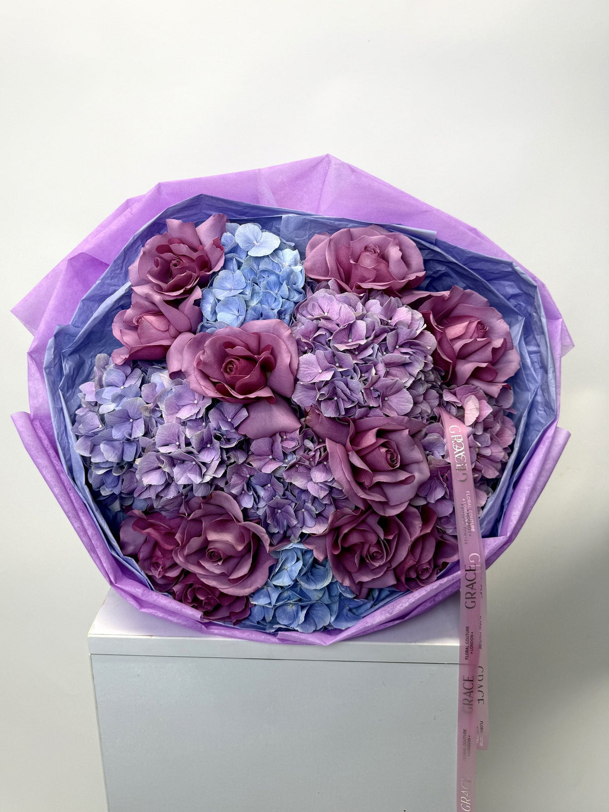 Amethyste Bleu autumn bouquet by Grace Floral London