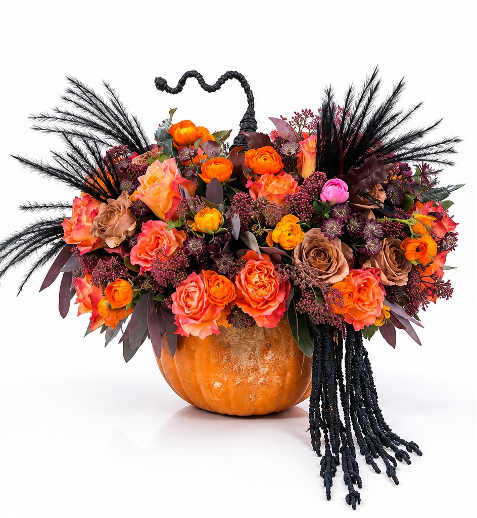 Autumn Halloween pumpkin