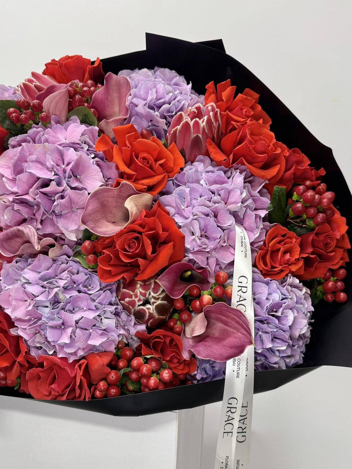 Berry Noir autumn bouquet by Grace Floral London