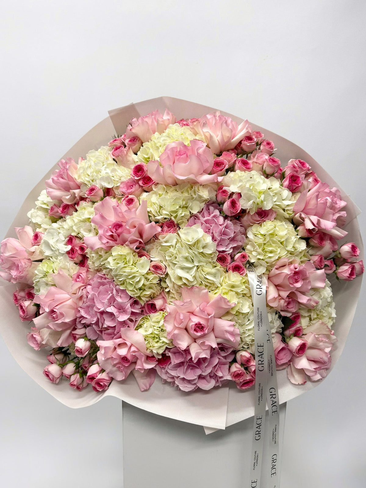 Blush Gallery autumn bouquet by Grace Floral London