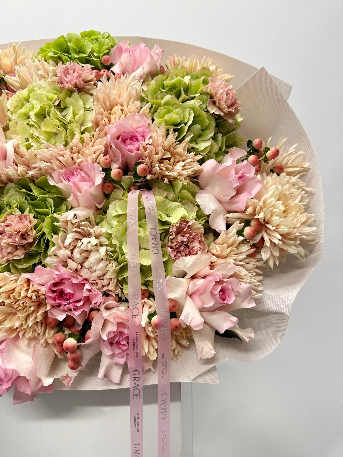 Blush Garden autumn bouquet by Grace Floral London