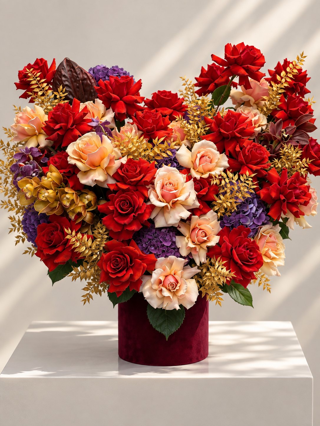 Box By Lina autumn rose and hydrangea box by Grace Floral London