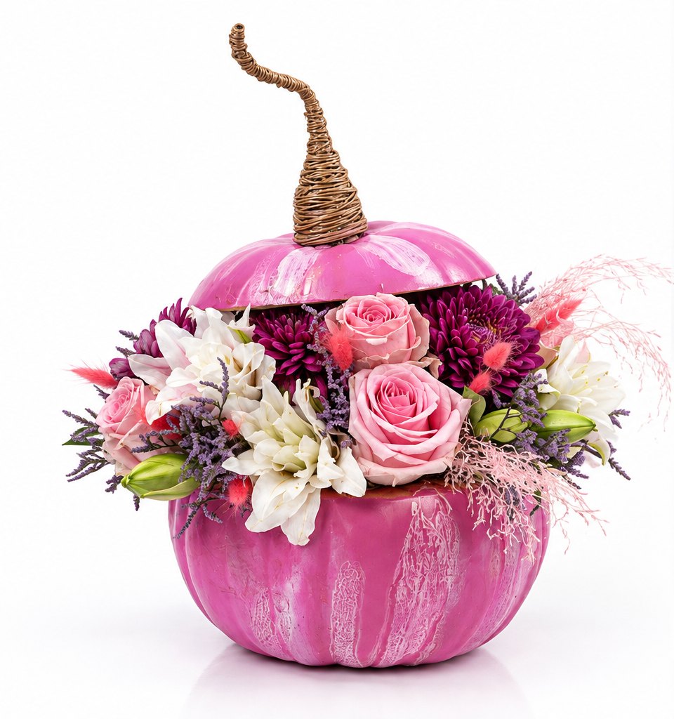 Glossy pink pumpkin