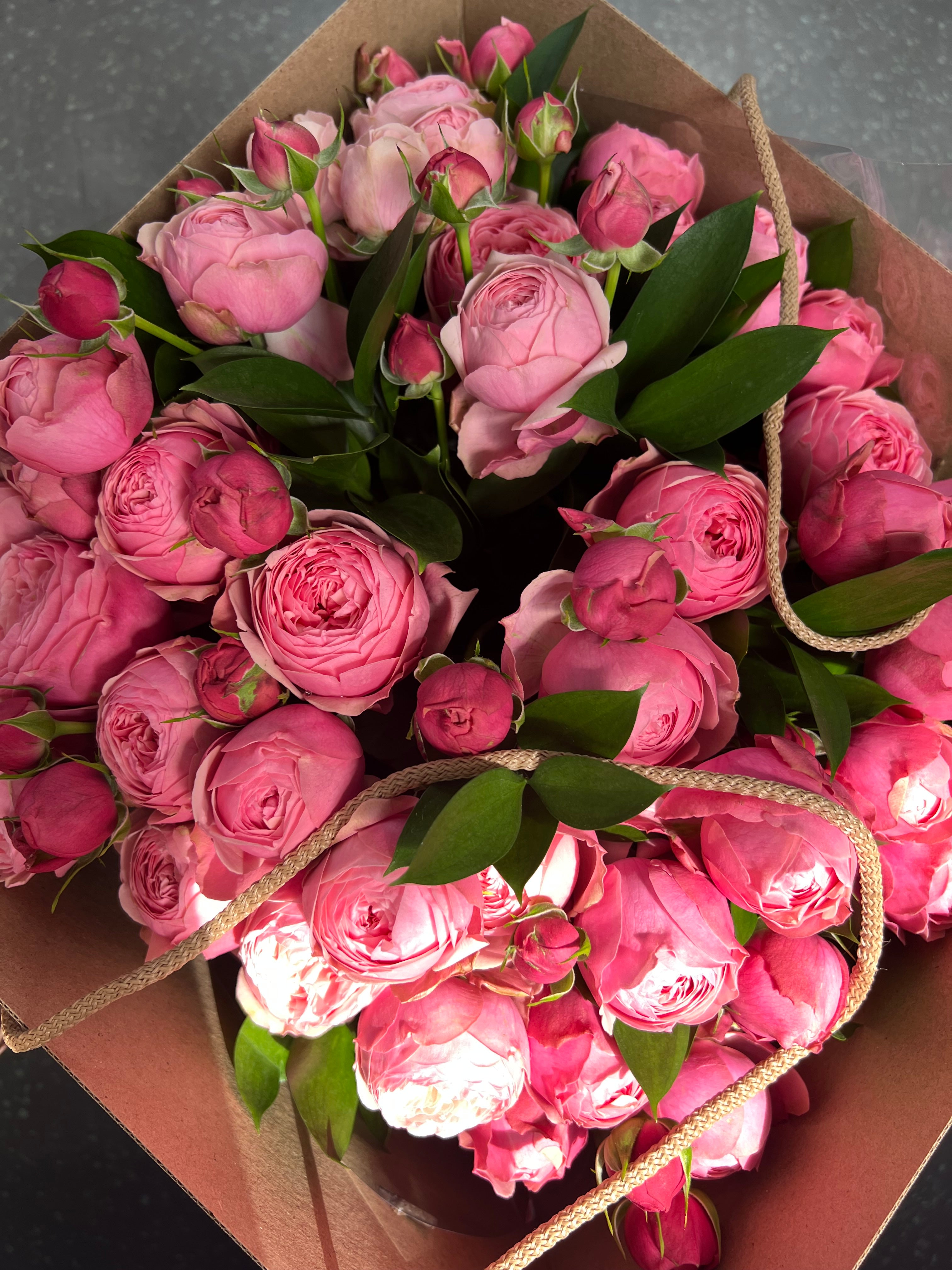 Pink piony