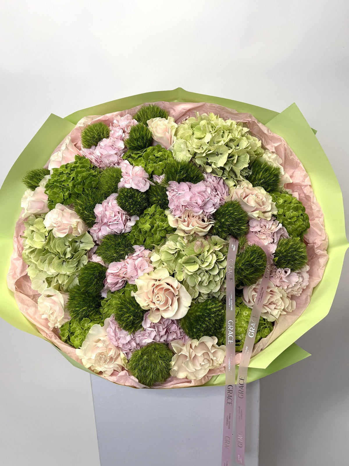 Verdant Rosee autumn bouquet by Grace Floral London