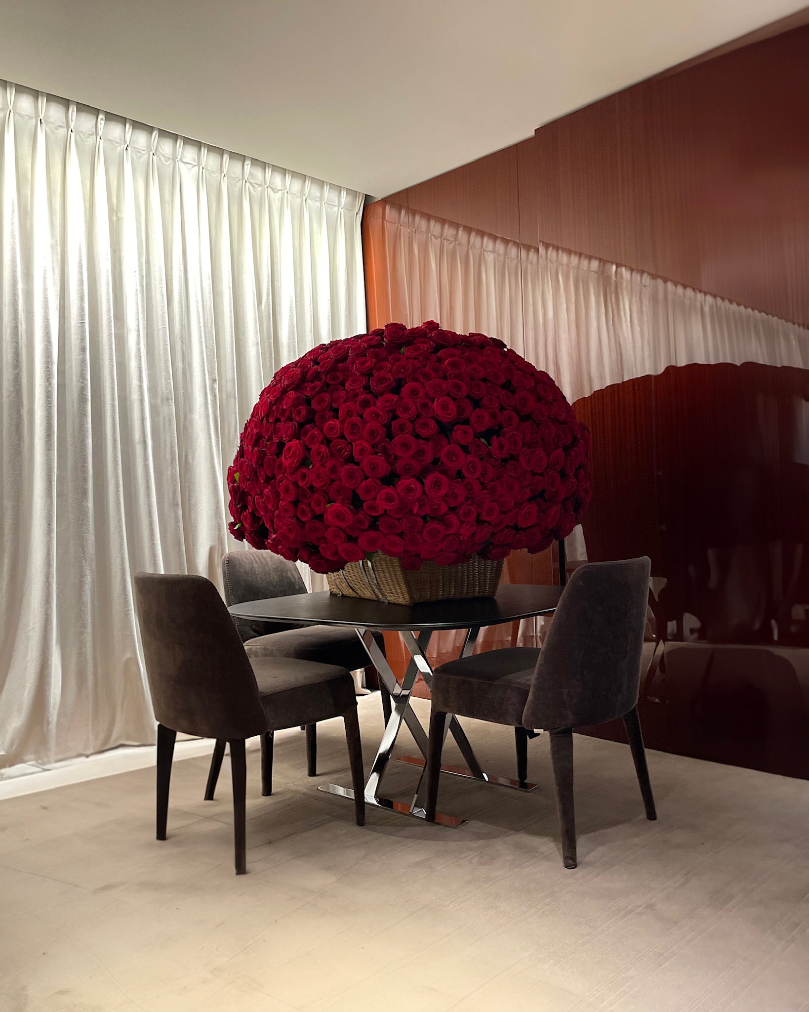 Grand Gesture Rose Basket
