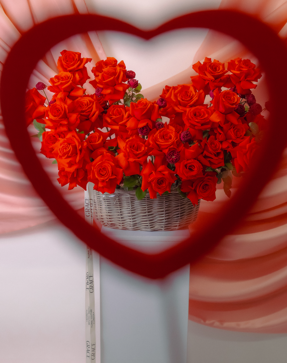 Be Mine" Rose Basket
