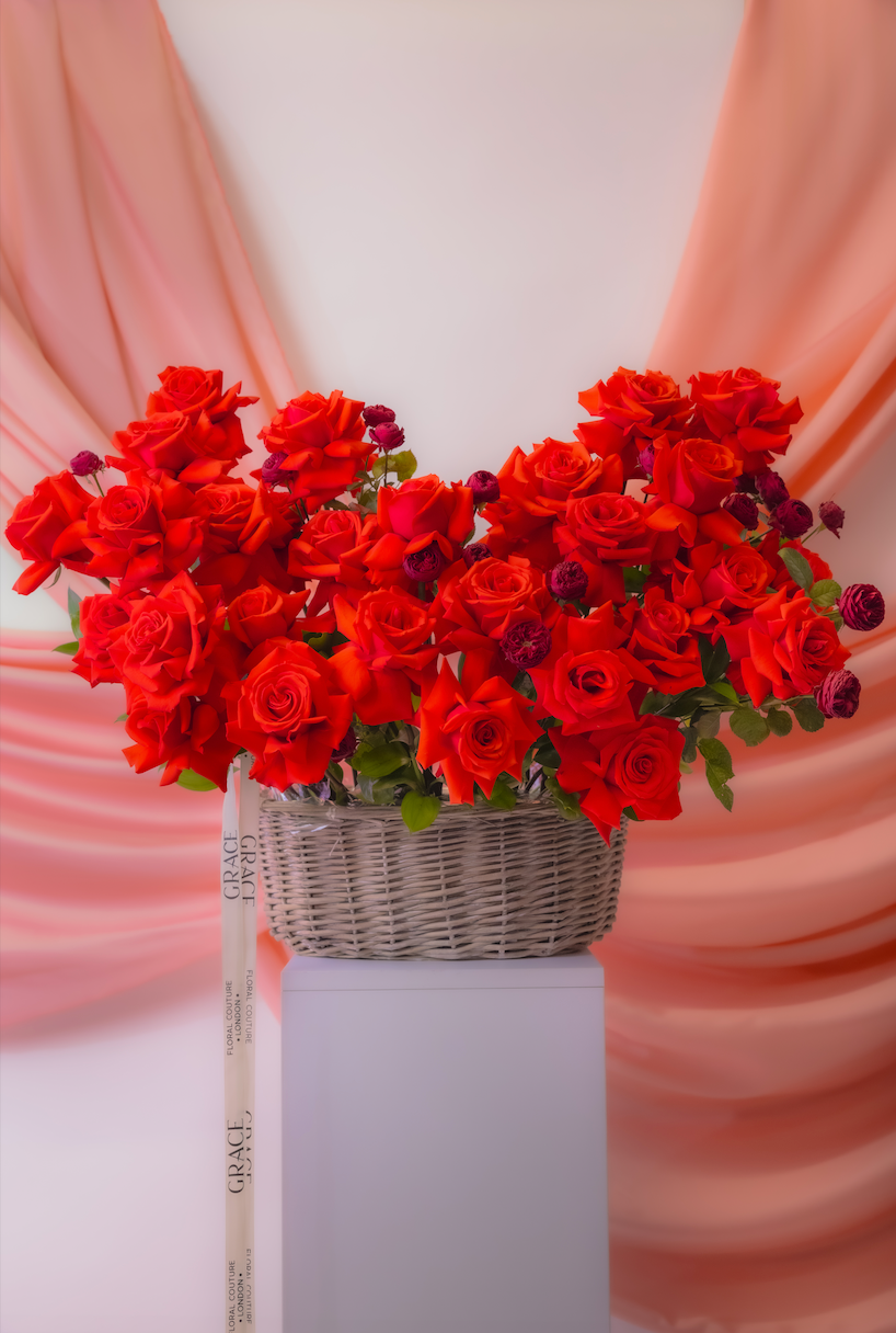 Be Mine" Rose Basket