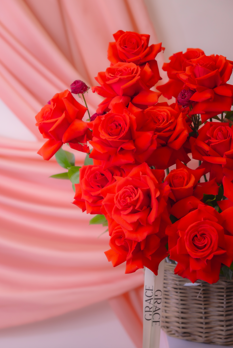 Be Mine" Rose Basket