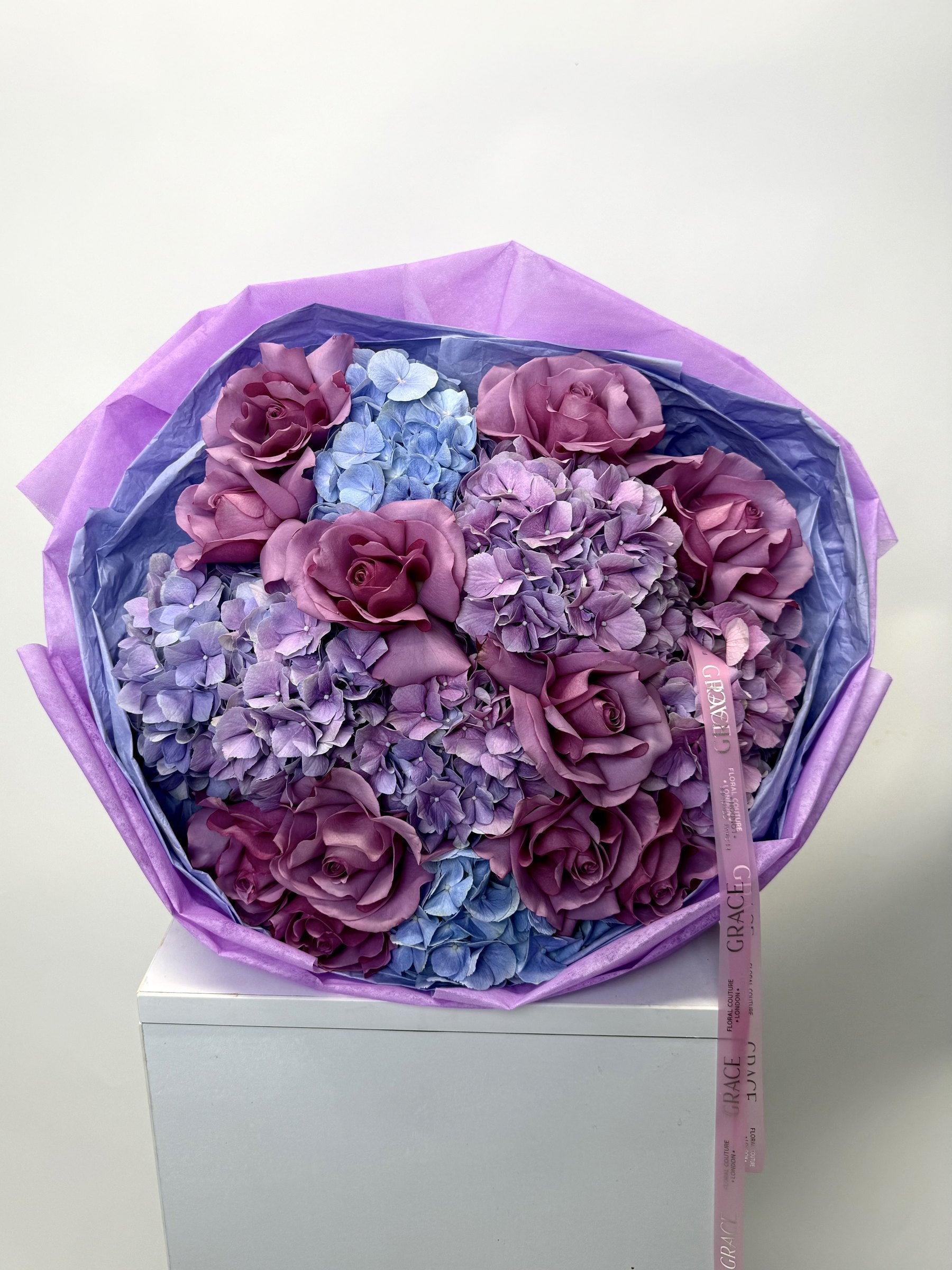 Amethyste Bleu autumn bouquet by Grace Floral London