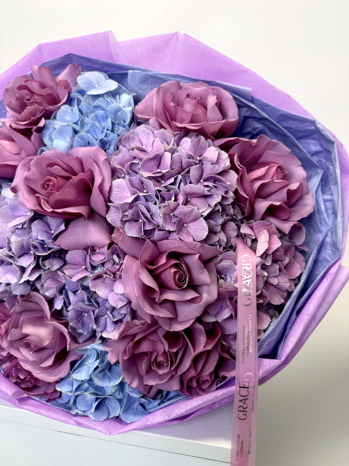 Amethyste Bleu autumn bouquet by Grace Floral London