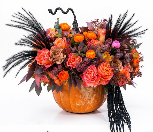 Autumn Halloween pumpkin