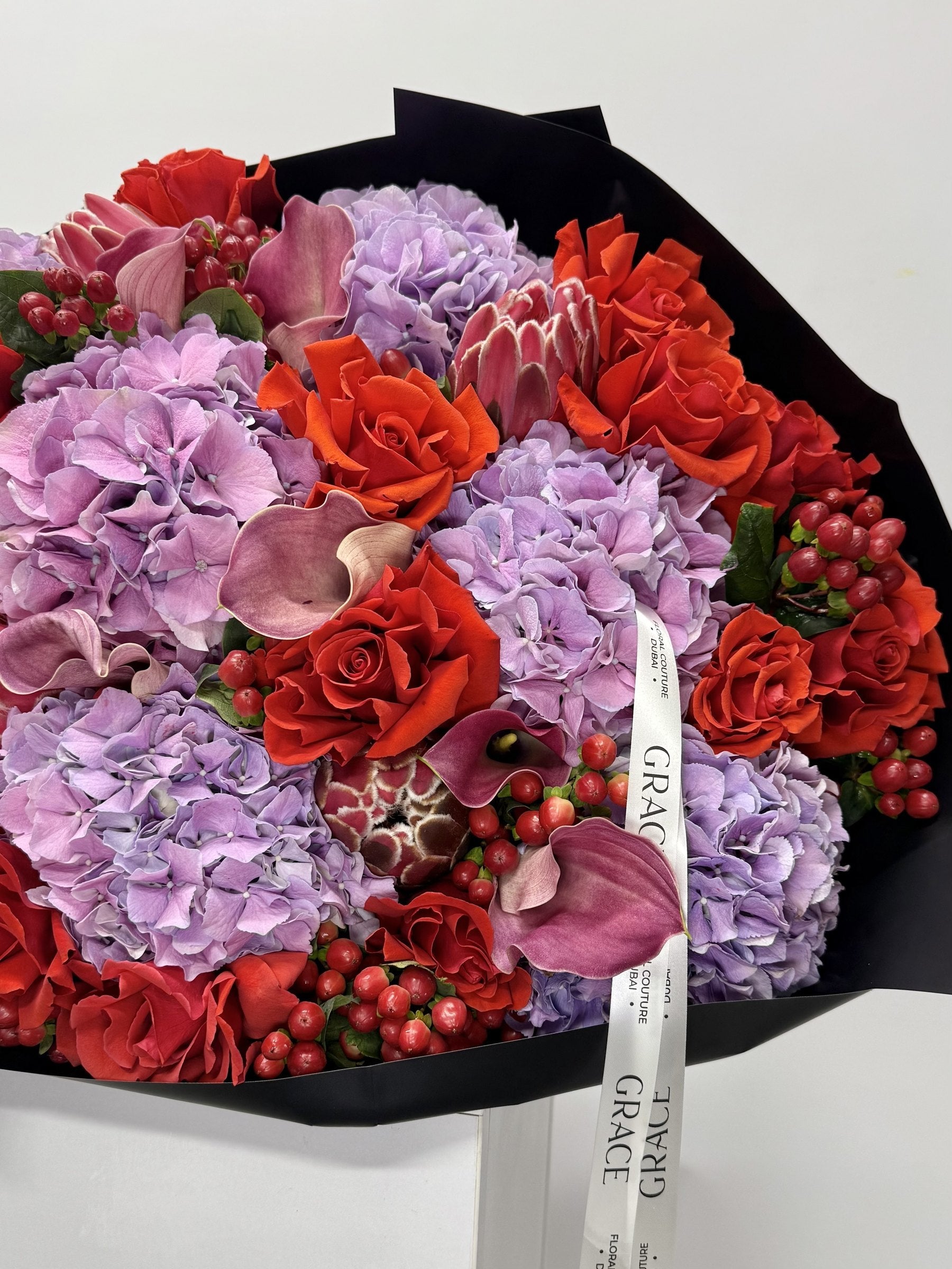 Berry Noir autumn bouquet by Grace Floral London