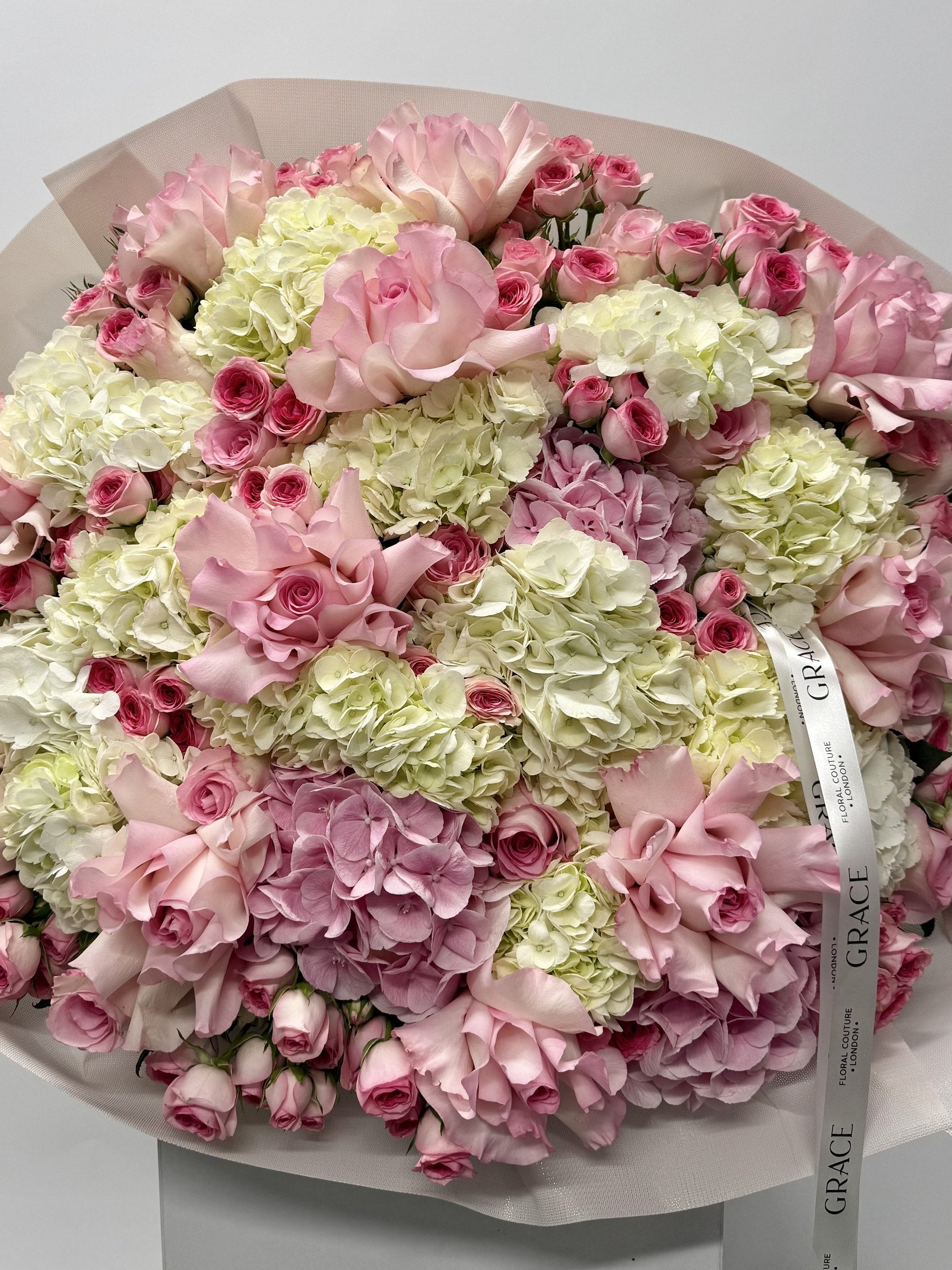 Blush Gallery autumn bouquet by Grace Floral London