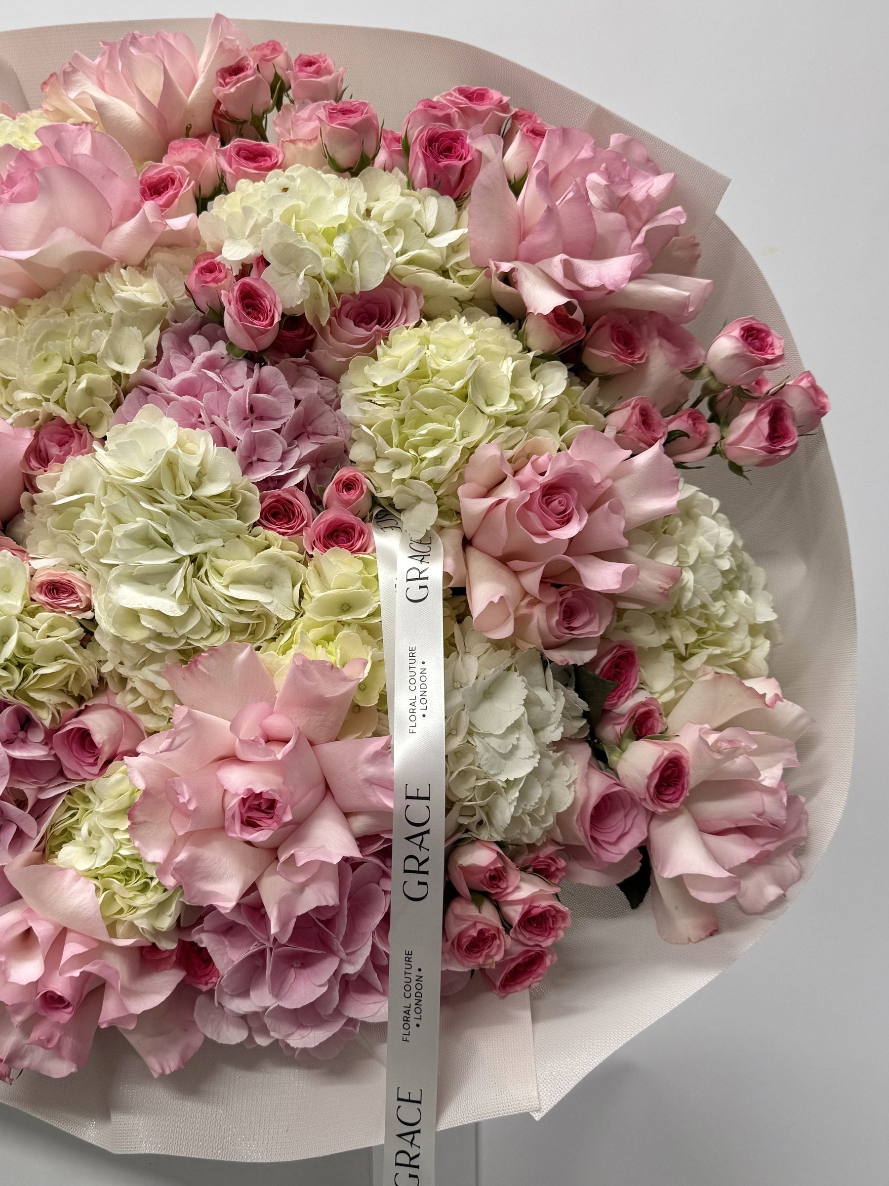 Blush Gallery autumn bouquet by Grace Floral London