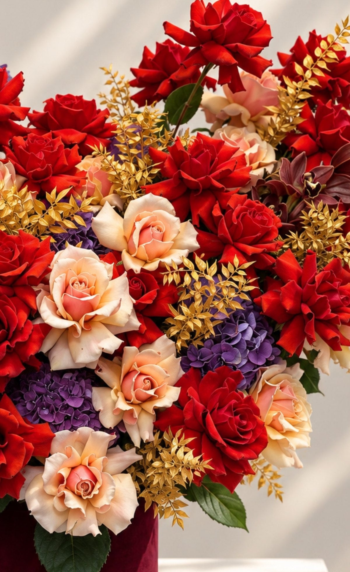 Box By Lina autumn rose and hydrangea box by Grace Floral London