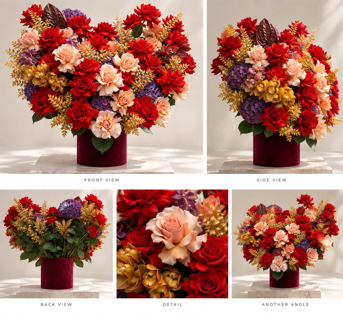 Box By Lina autumn rose and hydrangea box by Grace Floral London