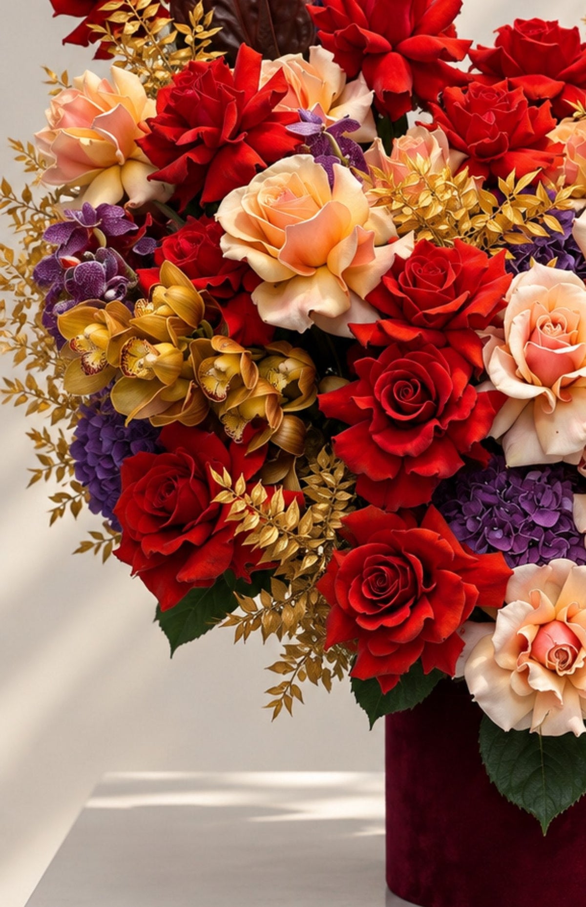 Box By Lina autumn rose and hydrangea box by Grace Floral London