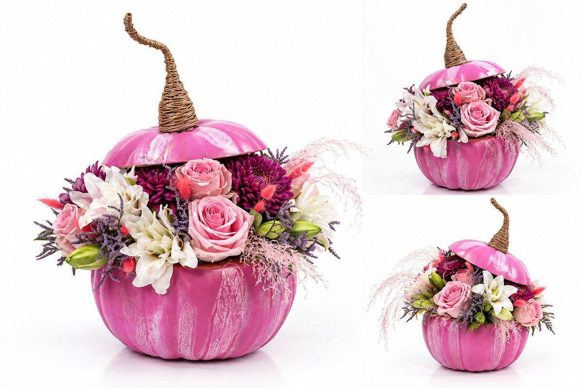 Glossy pink pumpkin