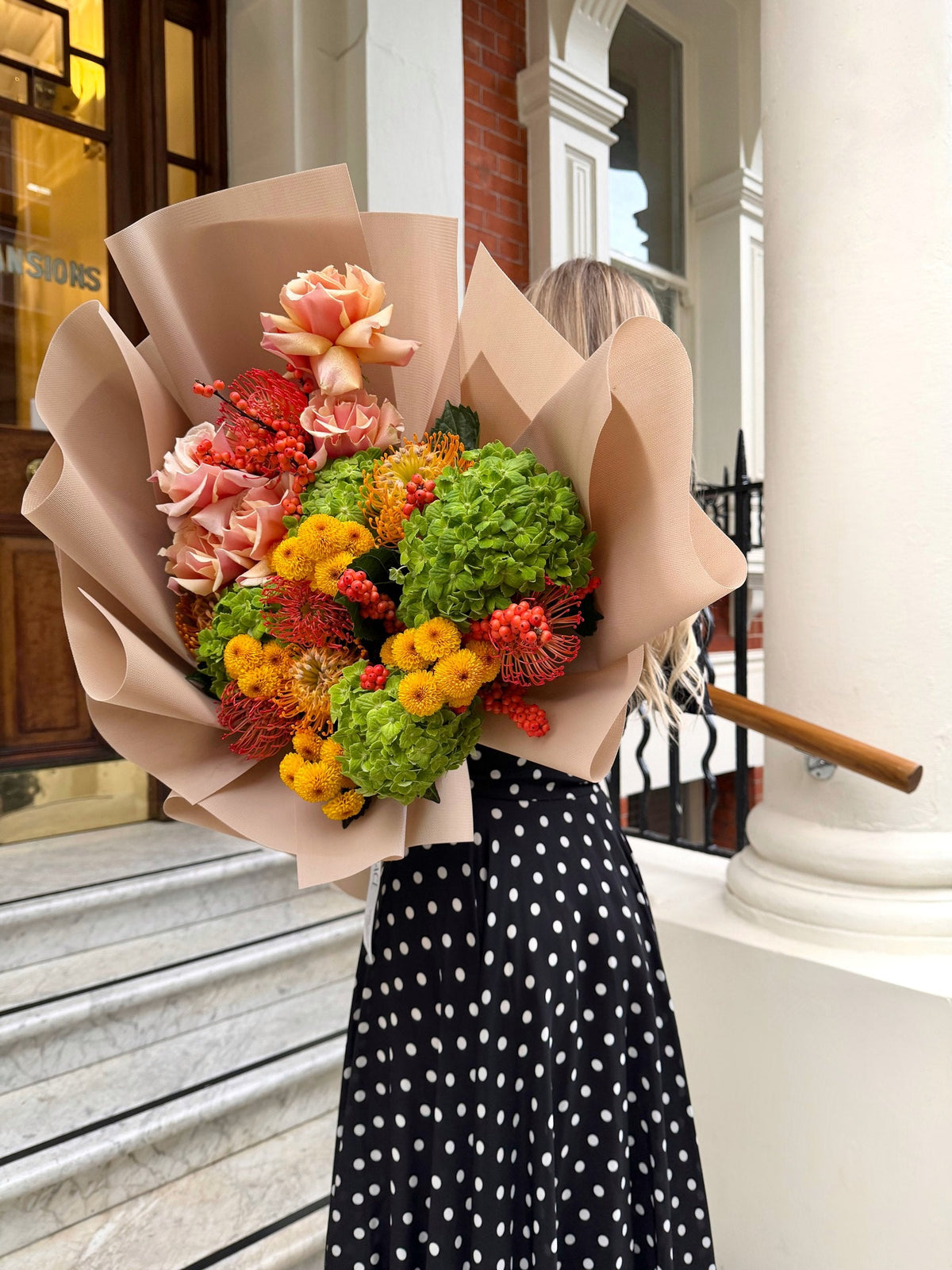 Golden Chapter autumn bouquet by Grace Floral London