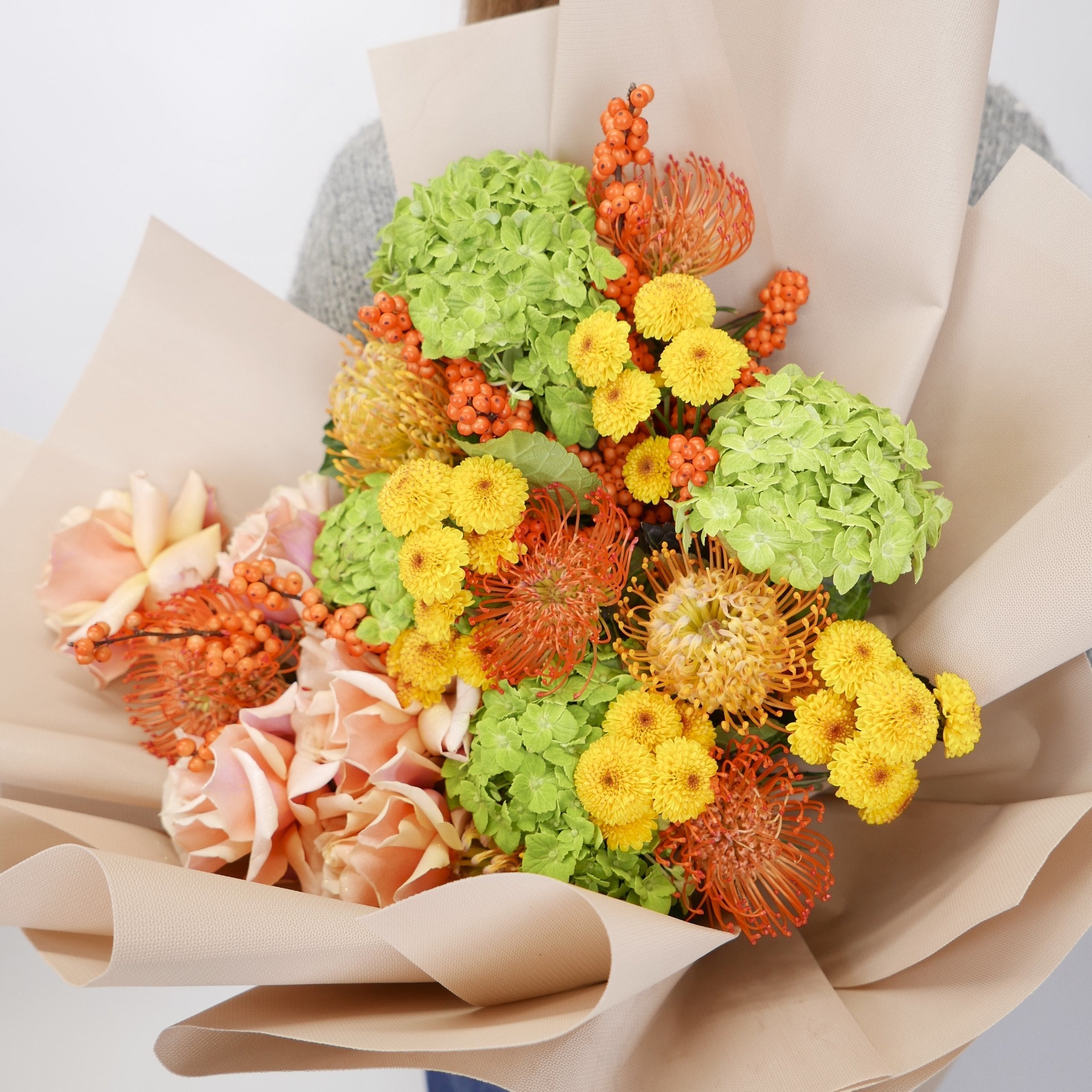 Golden Chapter autumn bouquet by Grace Floral London
