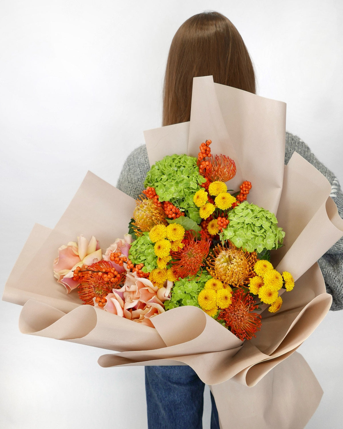 Golden Chapter autumn bouquet by Grace Floral London