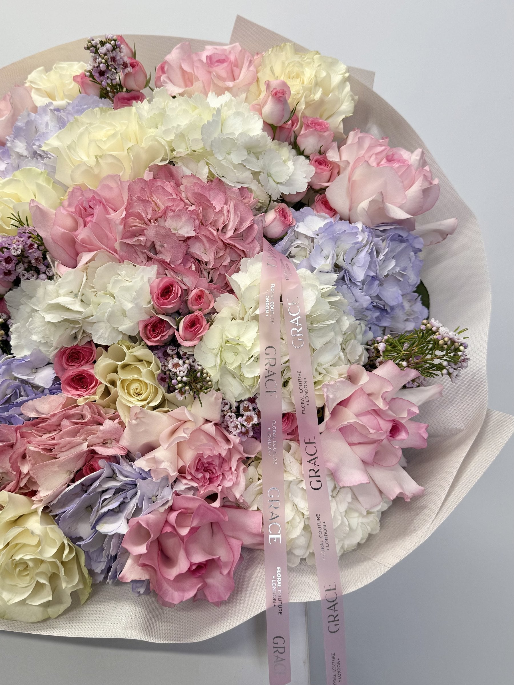 Lumiere Pastel autumn bouquet by Grace Floral London
