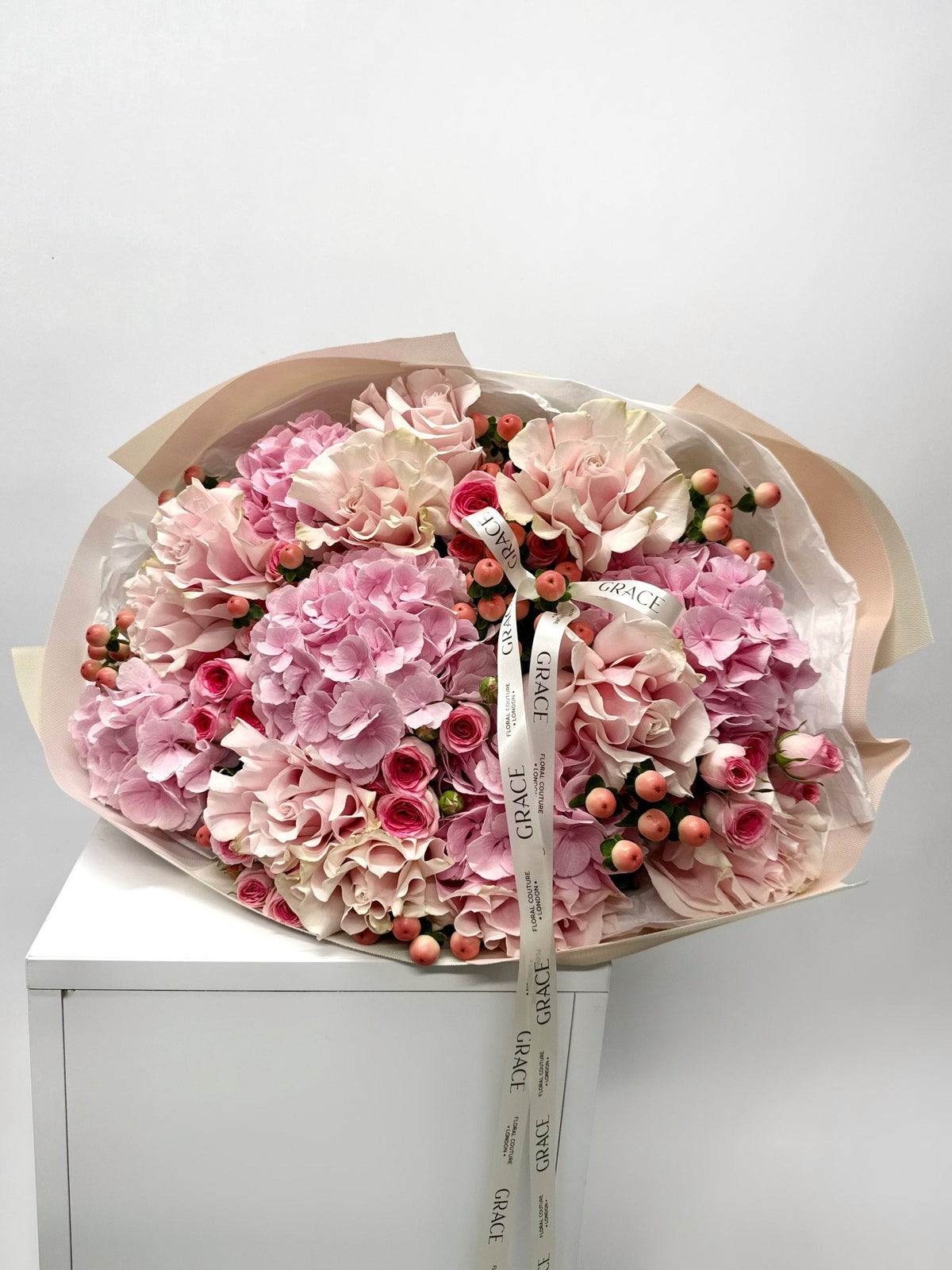 Rose Blush autumn bouquet by Grace Floral London