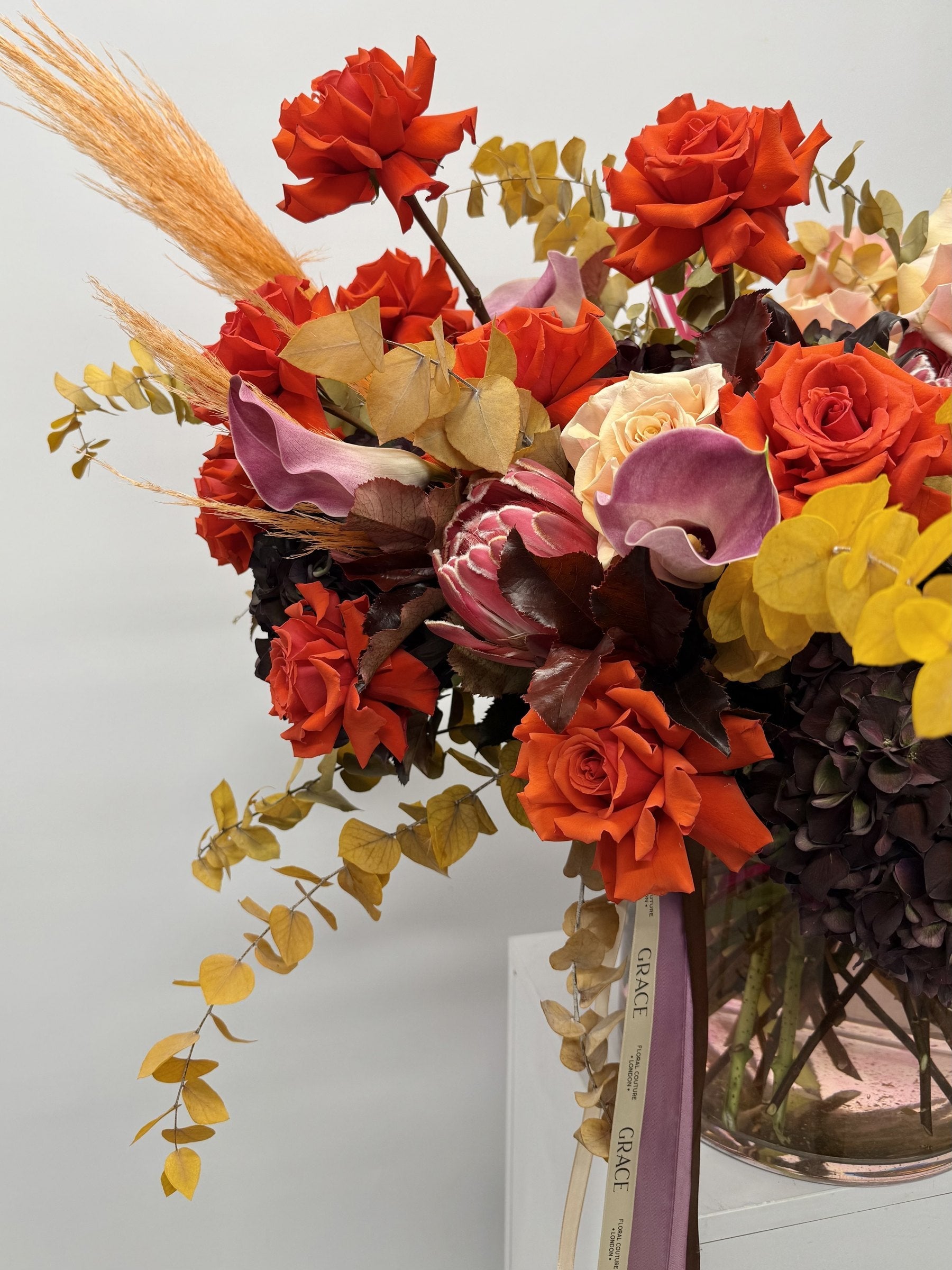 Rouge Grandeur autumn bouquet by Grace Floral London