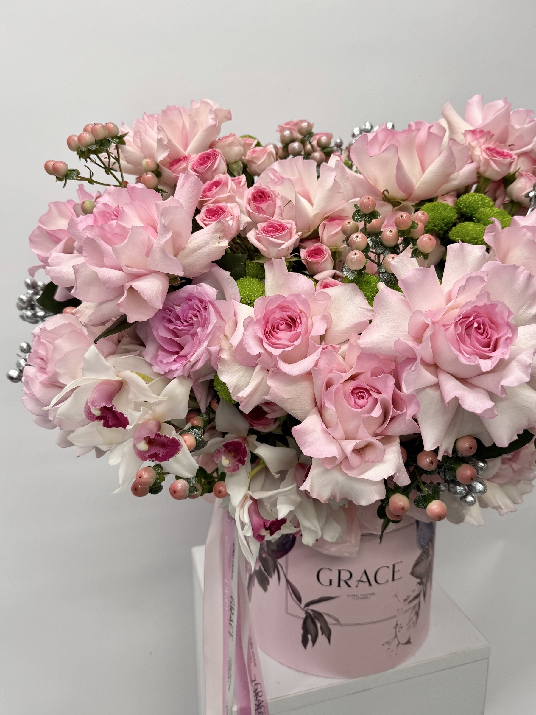 Silver Rose Couture autumn bouquet by Grace Floral London
